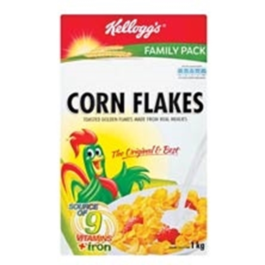 Picture of Kelloggs Corn Flakes Cereal Box 1kg