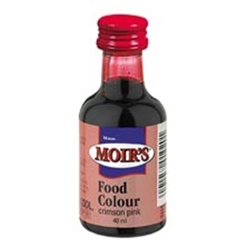 Picture of Moir's Crimson Pink Food Colouring 40ml