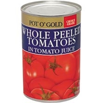 Picture of Pot O' Gold Whole Peeled Tomato In Juice 400g