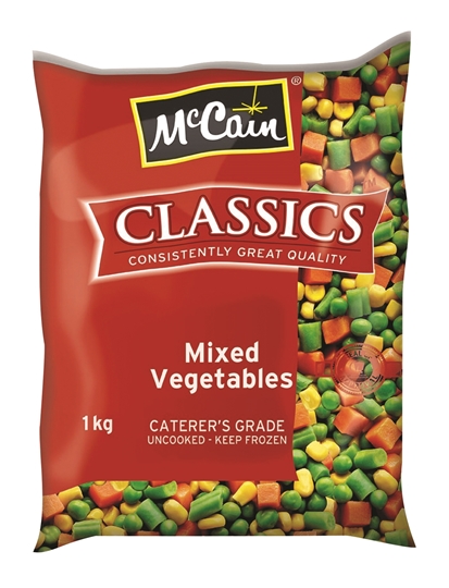 Picture of McCain Frozen Mix Vegetable Pack 1kg