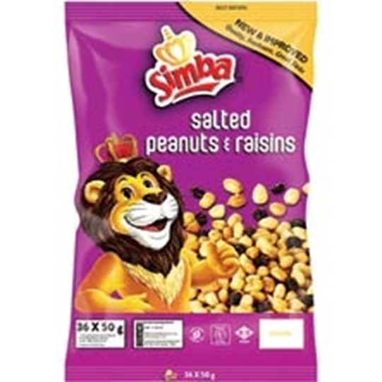 Picture of Simba Peanuts & Raisens Pack 36 x 50g
