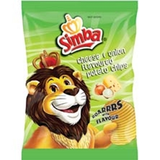 Picture of Simba Cheese & Onion Chips Box 48 x 36g
