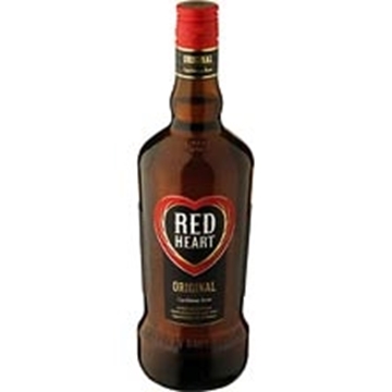 Picture of Red Heart Rum Bottle 750ml