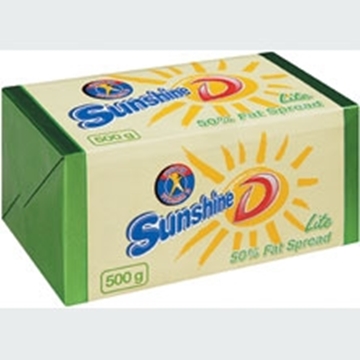 Picture of Sunshine D Lite Margarine Brick 500g