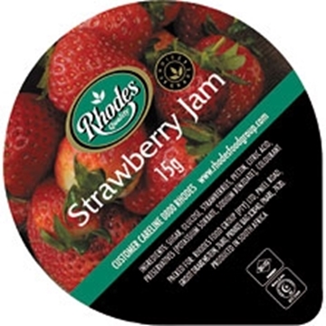 Picture of Rhodes Strawberry Jam Portions 200 x 15g