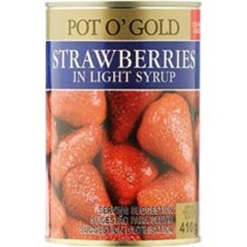 Picture of Pot O' Gold Strawberries In Light Syrup 410g