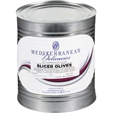 Picture of Medit Sliced Black Olives Can 3kg