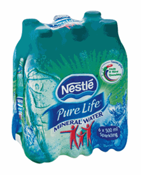 Picture of Nestle Pure Life Sparking Water Bottles 6 x 500ml