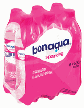 Picture of Bonaqua Strawberry Sparkling Water 6x500ml