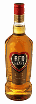 Picture of Red Heart Spiced Gold Rum Bottle 750ml