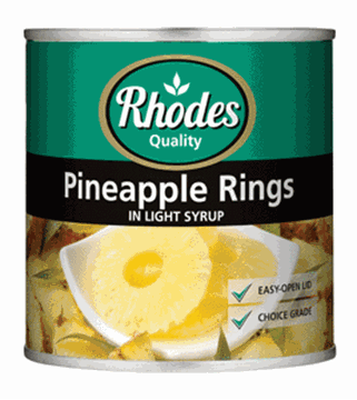 Picture of Rhodes Pineapple Rings Can 440g