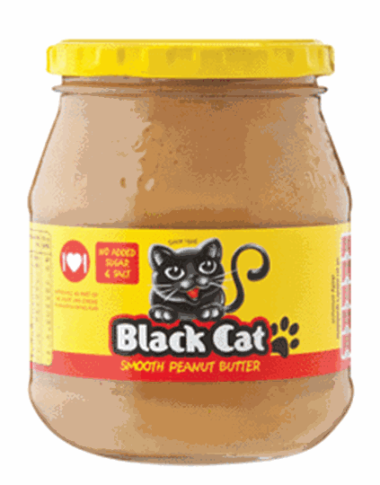 Picture of Black Cat No Salt Peanut Butter Jar 400g