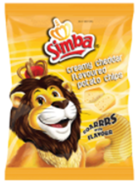 Picture of Simba Creamy Cheddar Chips Box 48 x 36g