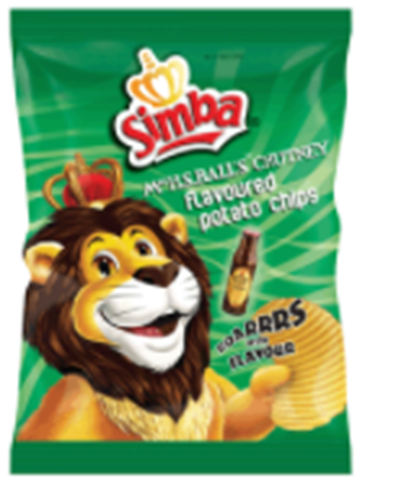 Picture of Simba Ms Balls Chutney Chips Box 48 x 36g