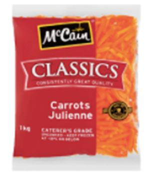 Picture of McCain Frozen Julienne Carrots Pack 1kg