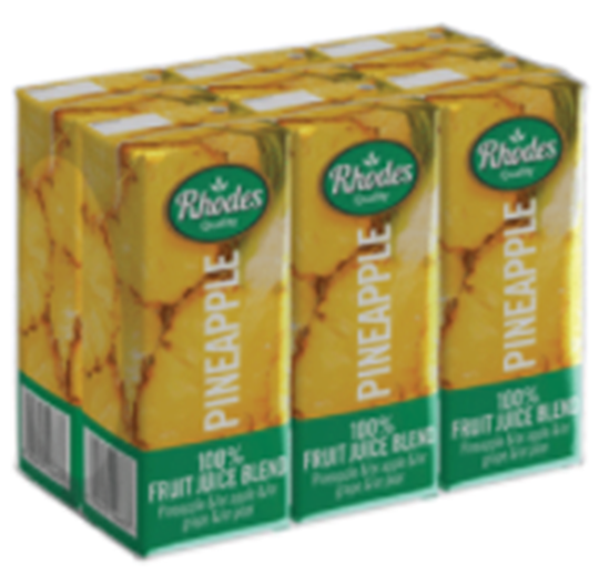 Picture of Rhodes Pineapple Juice Pack 6 x 200ml