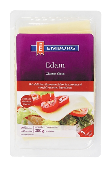 Picture of Emborg Edam Cheese Slices Pack 150g