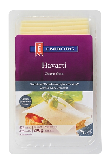 Picture of Emborg Havarti Cheese Slices Pack 150g