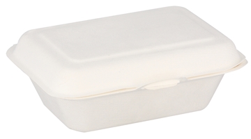 Picture of Bagasse Bio-Degradeable 1 Division Lunch Box 500s