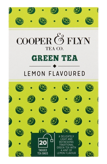 Picture of Cooper & Flyn Green Tea & Lemon Teabags Pack 20s
