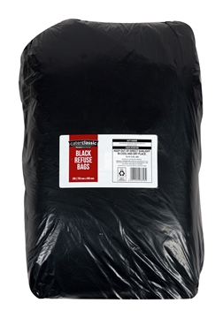 Picture of Caterclassic Black Lite Duty Refuse Bags Pack 200s