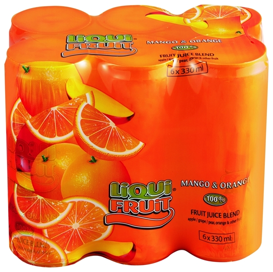 Picture of Liqui Fruit Mango Orange Juice Can 6 x 330ml