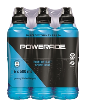 Picture of Powerade Mountain Blast Sports Drinks 6 x 500ml
