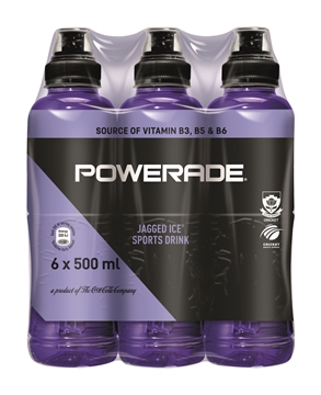 Picture of Powerade Jagged Ice Sports Drinks 6 x 500ml