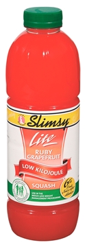 Picture of Slimsy Grapefruit 6% Squash Concentrate Bottle 1l