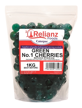 Picture of Relianz No 1 Whole Green Cherries Pack 1kg