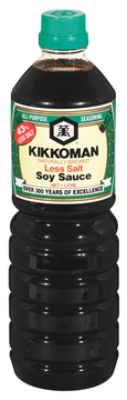 Picture of Kikkoman Low Salt Soya Sauce Bottle 1l