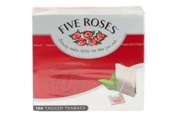 Picture of Five Roses Tagged Teabgs Pack 100