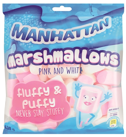 Picture of Manhattan Pink & White Marshmallows Pack 400g
