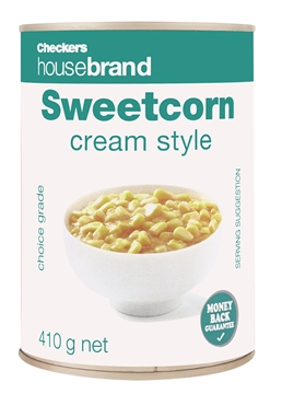 Picture of Checkers Housebrand Cream Style Sweetcorn Can 410g