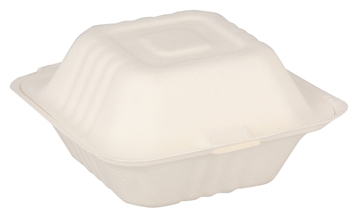 Picture of Bagasse Bio-Degradeable Burger Box 500s