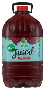 Picture of Darling 100% Fresh Red Grape Juice Bottle 3l