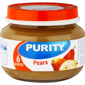 Picture of Purity 1st Baby Food Pears Pack 6 x 80ml