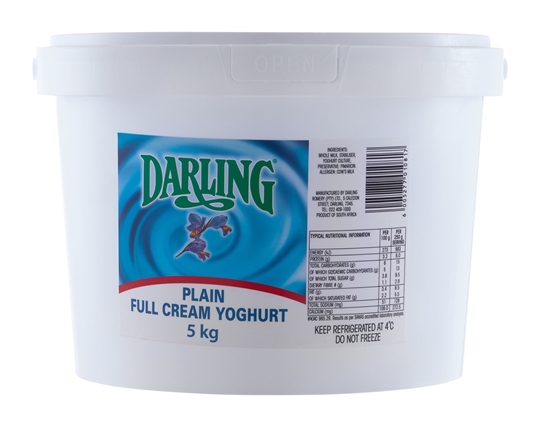 Picture of Darling Full Cream Plain Yoghurt Bucket 5kg