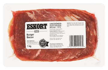 Picture of Eskort Frozen Bacon Burger Box 6 x 1kg