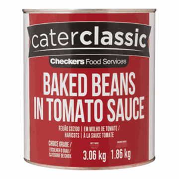 Picture of Caterclassic Beans In Tomato Sauce Can 3.06kg