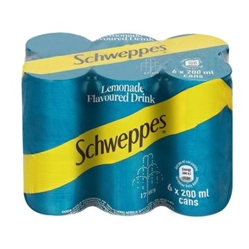 Picture of SOFT DRNK SCHWEPPES 24 x 200ML, LEMONADE