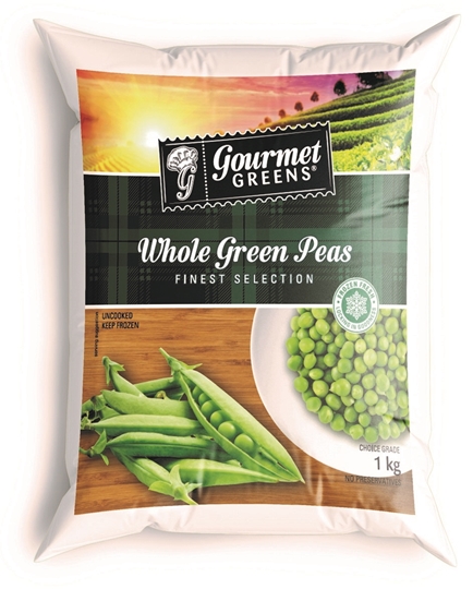 Picture of Gourmet Greens Frozen Peas Veg Pack 1kg