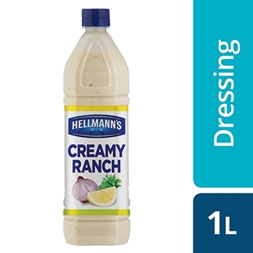 Picture of Hellmanns Creamy Ranch Salad Dressing Bottle 1l