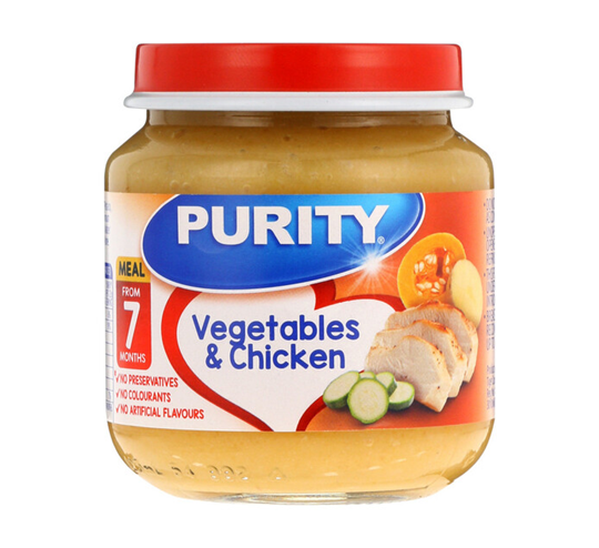 Picture of Purity Vegetable & Chicken 2nd Baby Food 6 x 125ml