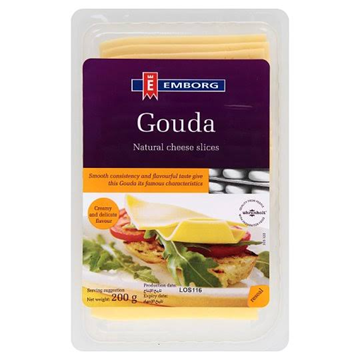 Picture of Emborg Gouda Cheese Slices Pack 150g