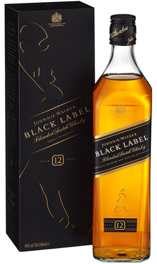 Picture of Johnnie Walker Black Whisky Bottle 750ml