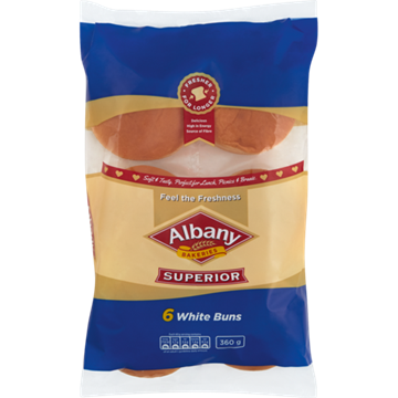 Picture of Albany Superior White Buns 6 Pack