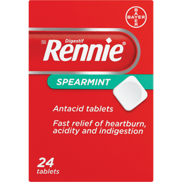 Picture of Rennies Spearmint Antacid Tablets 24 Pack