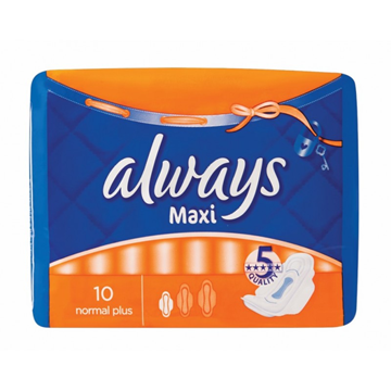 Picture of Always Maxi Plus Sanitary Pads 10 Pack