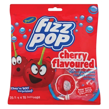 Picture of Fizz Pop Lollipop Cherry 10s